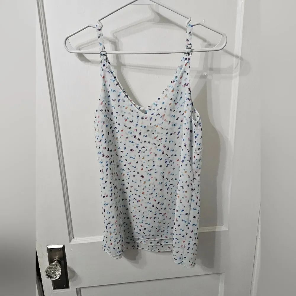 CAbi Polka Dot Confetti Tank Size XS, Excellent Condition